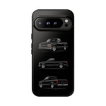 Black Silverado Classic Pickup Tough Phone Case for Chevy Truck Fans
