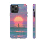 Vaporwave Ocean Sunset Tough Phone Case Cover Gift Art