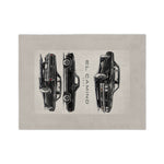 1969 El Camino Classic Car Illustration Blanket Microfiber Velveteen Throw