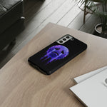 Glitch Sad Face Phone Case, Anime Melt Static Tough Cover