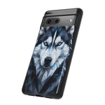 Siberian Husky Geometric Diamond Art Tough Phone Case