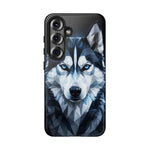 Siberian Husky Geometric Diamond Art Tough Phone Case