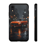 Orange Datsun 240Z on Rainy City Street phone case | Tough Cases