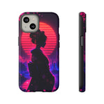 Neon Geisha Silhouette Phone Case | Tough Cover