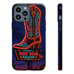 Neon Cowboy Boot phone case | High Noon Saloon design