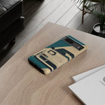 S13 Teal White Pop-up Tough Phone Case for JDM Fans