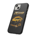 Z06 Corvette Phone Case, Yellow Neon Chrome Studio Cover