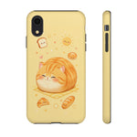 Orange Tabby Loaf Kawaii Chibi Pet Cat Art Tough Phone Case