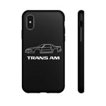 Third Gen Trans Am outline car Tough Phone Case racing graphic