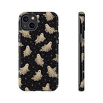 Vintage Ghost Pattern phone case | Halloween spooky stars design
