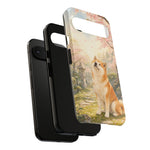 Akita under Cherry Blossoms Dog Breed Phone Case
