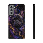 French Bulldog Galaxy Marble Art Tough Phone Case