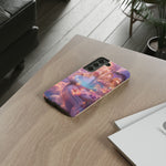 Floating Pool Deck Phone Case, Pastel Cloud 3D Render Cover