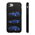 Tough Phone Case - Blue Celica GT-Four JDM Rally Car Multi View Art