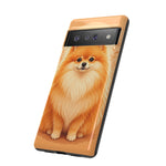 Pomeranian Tiny Fox Fluffy Art Tough Phone Case