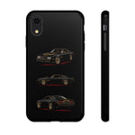 Trans Am Phone Case Black Gold, Three-View Vector Tough Cover