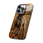German Wirehaired Pointer Autumn Art Tough Phone Case