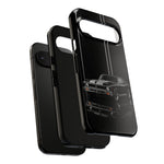 Nova SS Phone Case, Black 68 Muscle Car Silver Stripe Studio Cover