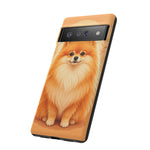 Pomeranian Tiny Fox Fluffy Art Tough Phone Case