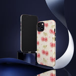 Pink Cherry Pattern Phone Case | Cute Retro Fruit Design