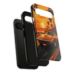 Orange Corvette C3 Stingray Sunset Palms Phone Case