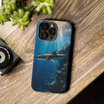 Cobia Reef Phone Case, Shaft of Light Ocean Fishing Tough Cover