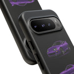 MK4 Supra Phone Case Purple, Three-View Vector Cover