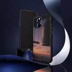 Temple Bell Sunset Phone Case Japan Zen Tough Case