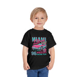 Miami Vice City 1996 Corvette Toddler T-Shirt – Neon Racing Graphic