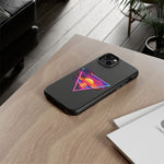 Synthwave Sunset Triangle Phone Case Retro Vaporwave Case