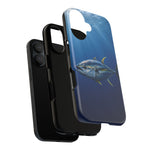 Yellowfin Tuna Phone Case, Deep Blue Water Tough Cover, Gift
