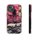 Pearl White NSX Phone Case, Cherry Blossom Torii Art Tough Cover