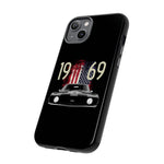 1969 Camaro SS American Flag Tough Phone Case Cover Gift Art