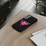 Synthwave Sunset Triangle Phone Case Retro Vaporwave Case
