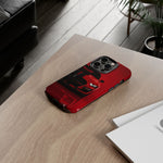 Red Mustang Art Phone Case, GT500 American Muscle Car Tough Cover