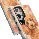 Miniature Poodle Whimsical Watercolor Art Tough Phone Case