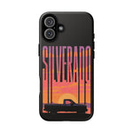 Silverado sunset truck Phone Case | Retro pickup silhouette