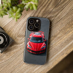 Red C8 Z06 Track Wing Tough Phone Case Cover Gift Art