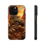 Land Cruiser FJ40 Classic 4x4 Red Rock Canyon Art Tough Phone Case