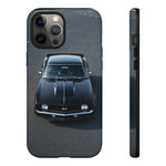 1969 Camaro SS Black Overhead Tough Phone Case Cover Gift Art