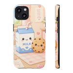 Milk Cookie Phone Case Cute Food Kawaii Tough Cover Gift Art