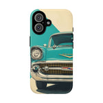 1957 Bel Air Turquoise Retro Tough Phone Case Classic Car Art Cover