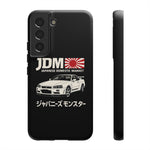 R34 Skyline GT-R JDM Rising Sun Tough Phone Case Cover Gift