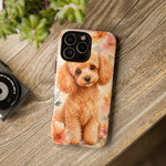 Miniature Poodle Whimsical Watercolor Art Tough Phone Case
