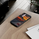 Orange C8 Z06 Flat Plane V8 Speed Art Tough Phone Case