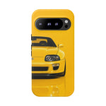 Yellow Supra Phone Case, MK4 90s JDM Legend Tough Protective Cover for Men