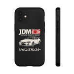R34 Skyline GT-R JDM Rising Sun Tough Phone Case Cover Gift