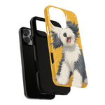 Sheepdog Hair Flip Phone Case Funny Dog Lover Gift