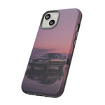 Sunset Skyline GT-R R32 phone case | car reflection, purple dusk
