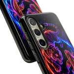 Neon Tiger and Koi Phone Case | Tough Case